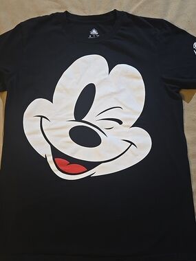 Disney Black Graphic Logo T-Shirt